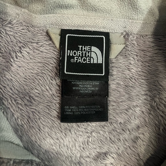 SOLD The North Face | Osito Jacket Fleece Zip Front Jacket in Light Grey Size S - Picture 6 of 7